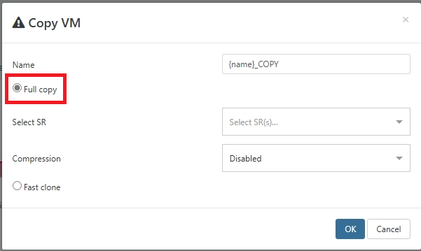 Copy VM