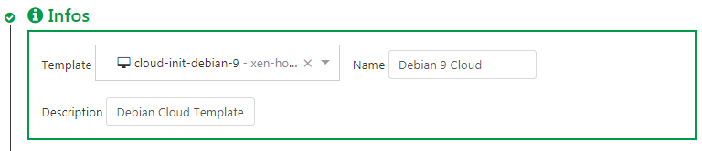 Pick a Cloud-init-ready template and name your VM