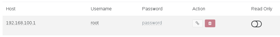 The pool appears as soon as the server is connected