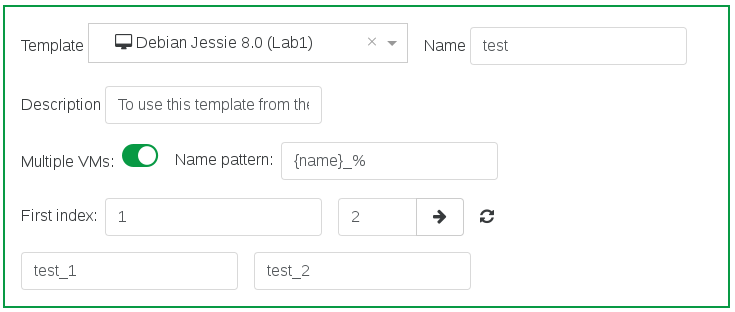 Create several identical VMs in one go