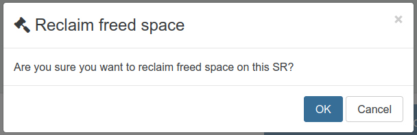 Reclaim free space from the SR Advanced tab