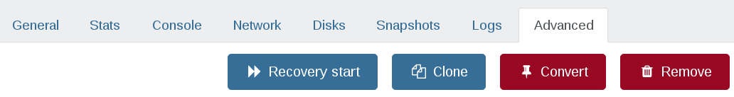 Start the VM in recovery mode from its Advanced tab