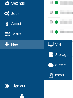 Import an XVA file from the New › Import menu