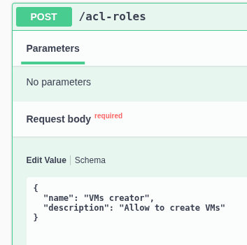 Creating a custom role through POST /acl-roles