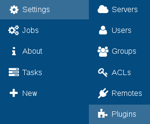 The Plugins page in Settings