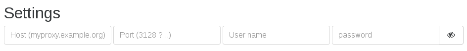 Updater proxy settings