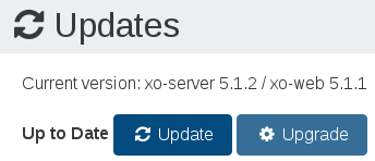 Trigger a manual check with the Update button